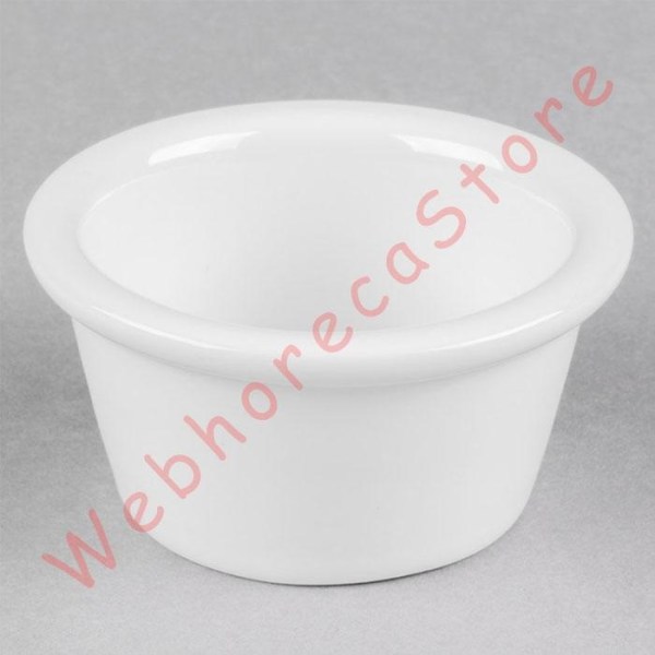 Ramekin Melamine 6x4cm Black - White / Sloki Tempat Saus Melamin 50ml