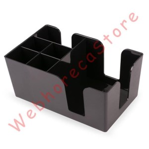 Jiwins Bar Caddy Tissue Straw Stirrer Holder/ Kotak Organizer ABS