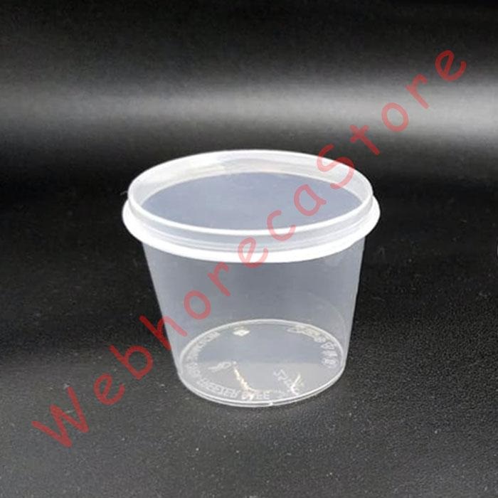 Thinwall Condiment Sauce Cup Connected Lid 25-35-50-60-100-150ml Set 50pcs/pack / Tempat Saos Take Away Delivery Tutup PP - Image 2