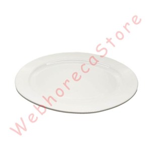 Legacy Elegant Bone Rim Oval Plate/ Piring Saji Sayur Ceper Keramik E555 E519 E063