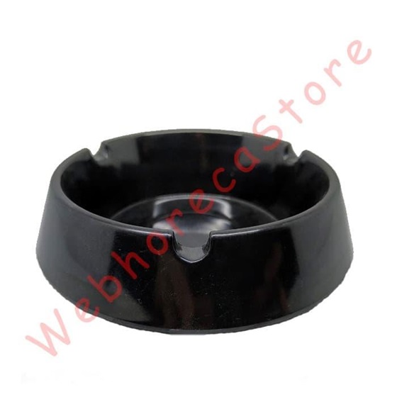 Hoover Round Ash Tray Black 10cm / Asbak Bar Bulat Hitam Melamine 2006