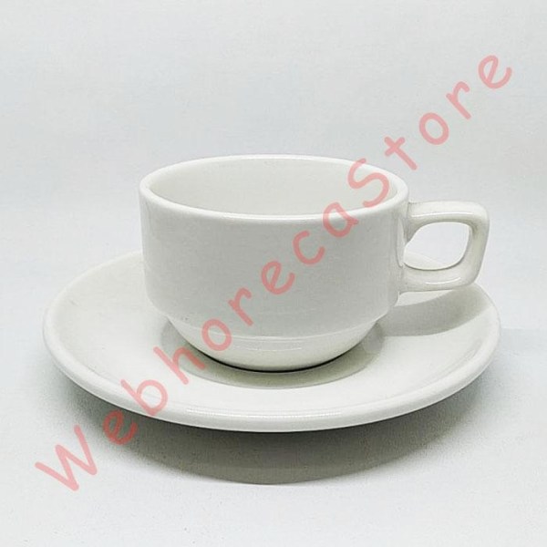 Legacy Tea Coffee Stacking Cup 200ml/ Cangkir Kopi Teh Keramik E030 E034