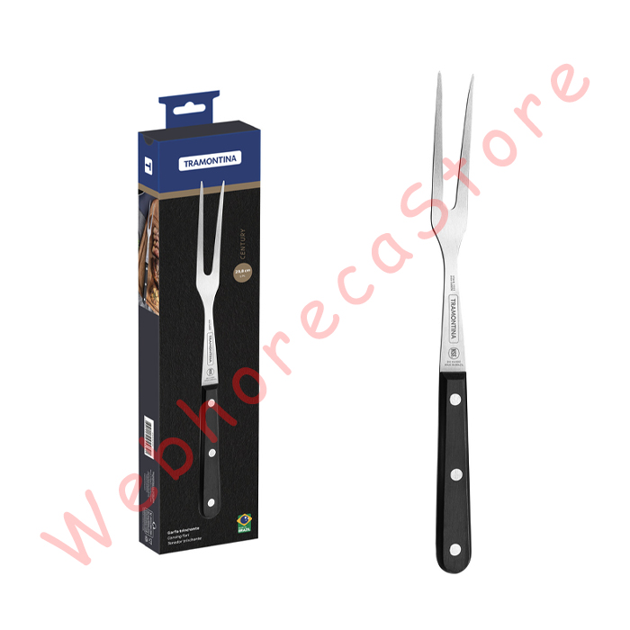 Tramontina Traditional Carving Fork Wooden Handle 6-9" / Garpu Saji Steak Daging Panjang Gagang Kayu - Image 6