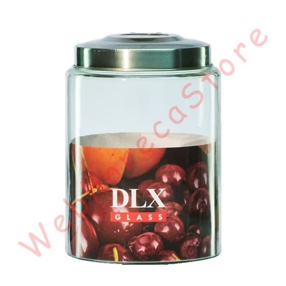 DLX Asinan Glass Jar Canister Seal Lid 6-8-10-11.5-15-16 L/ Toples Kaca Krupuk Kedap Tutup Stainless - Image 2