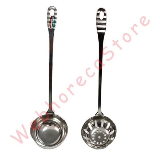 Tanica Soup Laddle/ Centong Suki Shabu Polos Lubang Stainless
