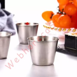 Ramekin Shot Sauce Dish Cup Bowl/ Sloki Tempat Saus Stainless