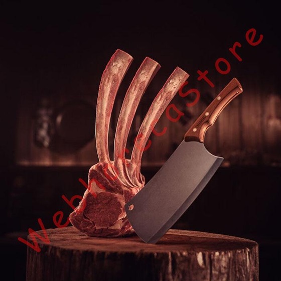 Tramontina Churrasco Black Boning Cleaver Meat Knife / Pisau Daging Golok Parang Gagang Kayu - Image 8