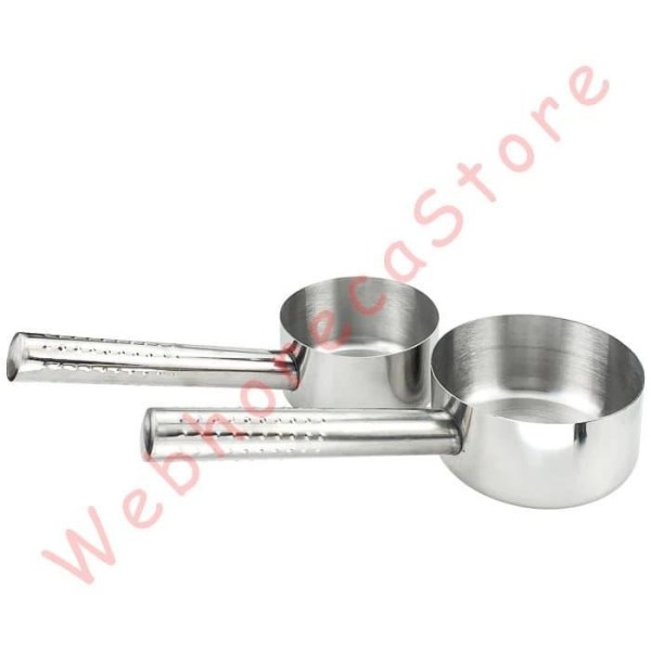Water Ladle Scoop 1.1-1.5-2L / Gayung Air Stainless Gagang Pendek 14-16-18cm