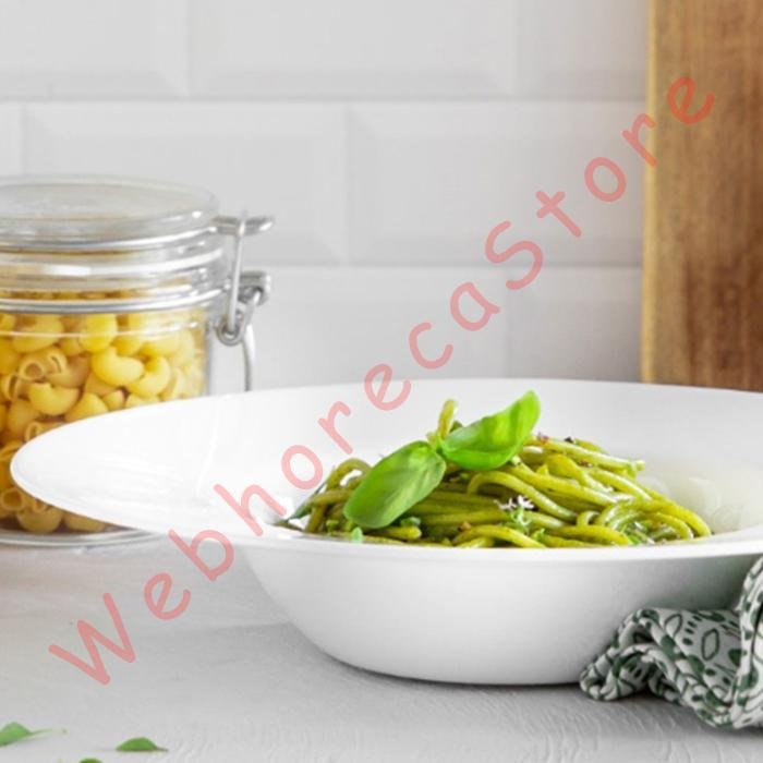 Bormioli Rocco Grangusto Rissotto Rice Pasta Soup Deep Wide Rim Plate 27cm/ Piring Pasta Opal Putih - Image 3