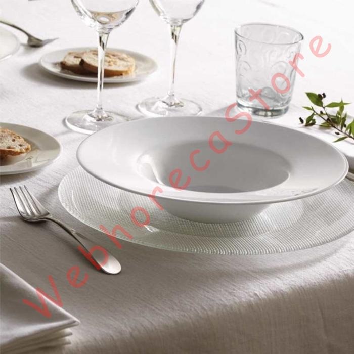 Bormioli Rocco Grangusto Rissotto Rice Pasta Soup Deep Wide Rim Plate 27cm/ Piring Pasta Opal Putih - Image 4
