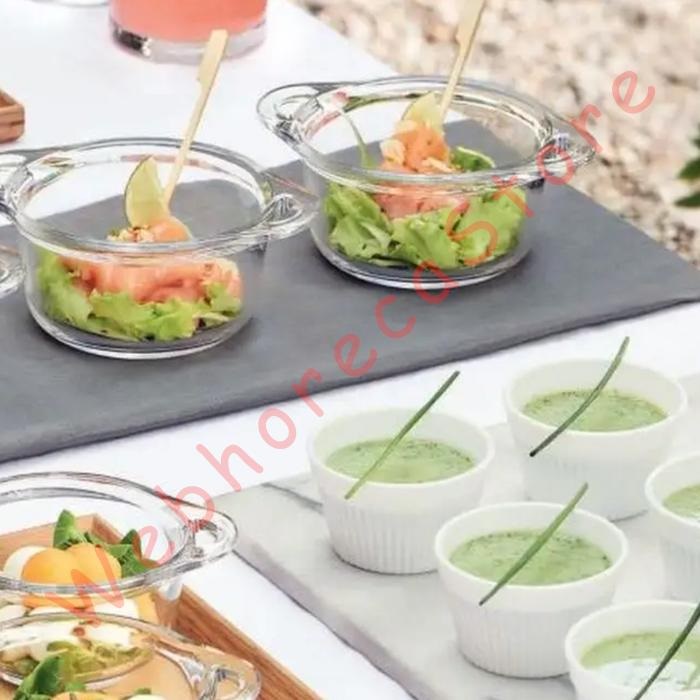 Bormioli Rocco Buffet Corolla Ramekin Mini Bowl 12cl/ Mangkok Saji Dessert Kaca Opal Putih 120ml - Image 3