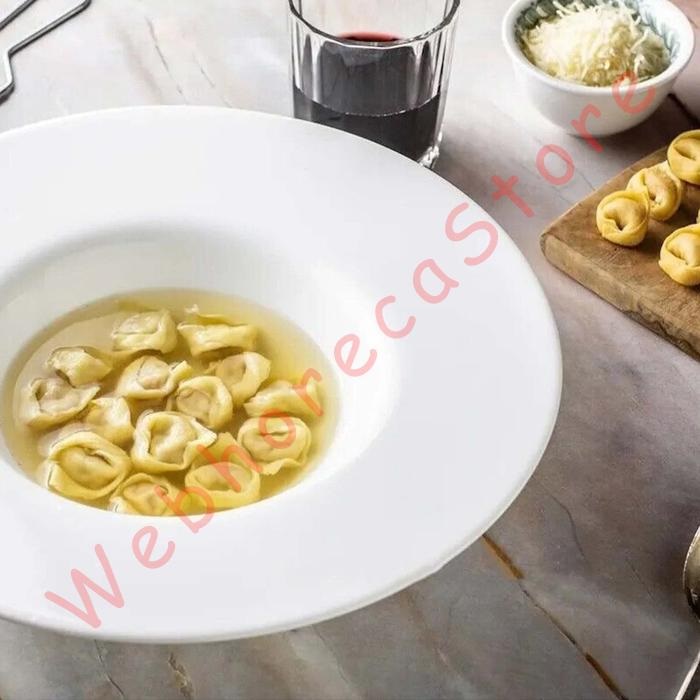 Bormioli Rocco Grangusto Rissotto Rice Pasta Soup Deep Wide Rim Plate 27cm/ Piring Pasta Opal Putih - Image 5