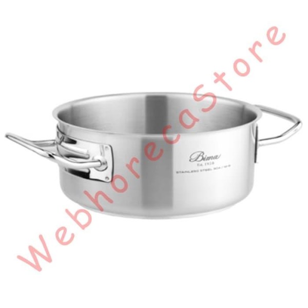 Bima Chefs Casserole 20-24-28-40cm / Panci Stainless 304 2.8-4.5-6.7-28.2Lt
