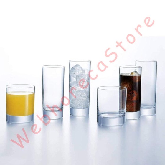 Luminarc Arcoroc Islande High Ball Tumbler 150-220-290-310-330-360ml / Gelas Minum Jus Teh HB Hiball 15-22-29-31-33-36cl