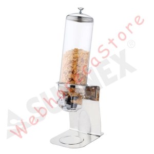 Sunnex Mini Cereal Dispenser 4L Stand-Wall / Prasmanan Stainless Tabung Polycarbonate
