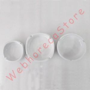 Zen Square Round Ashtray Porcelain 9-11cm / Asbak Keramik Segi Bulat AS AS-4 AS-4S