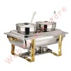 Sunnex Double Bain Marie Electric Chaffer / Prasmanan Bubur Soup Tureen Stainless