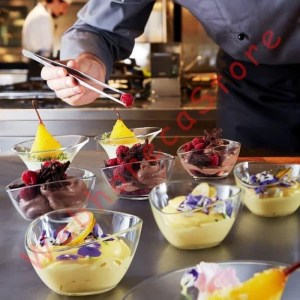 Bormioli Rocco Aria Alfa-Beta MrChef Dessert Bowl 250-220ml-500ml/ Mangkok Saji Mini Unik Kaca